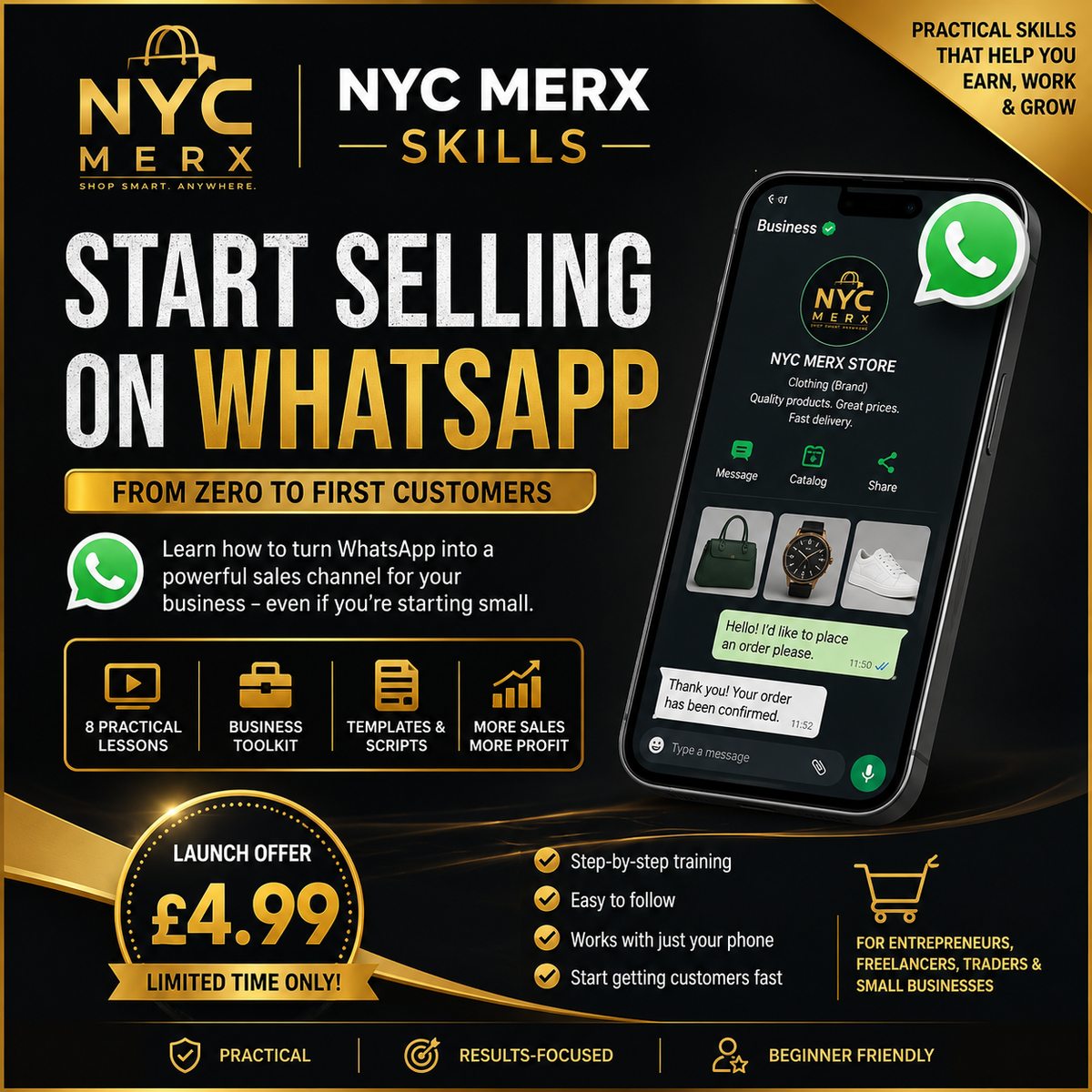 Start Selling on WhatsApp — Business Course + Toolkit