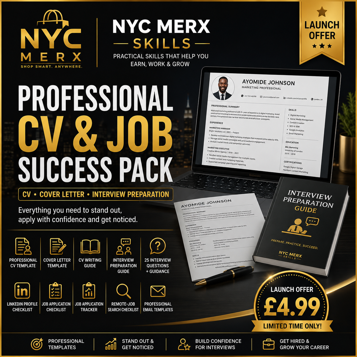 Professional CV & Job Success Pack