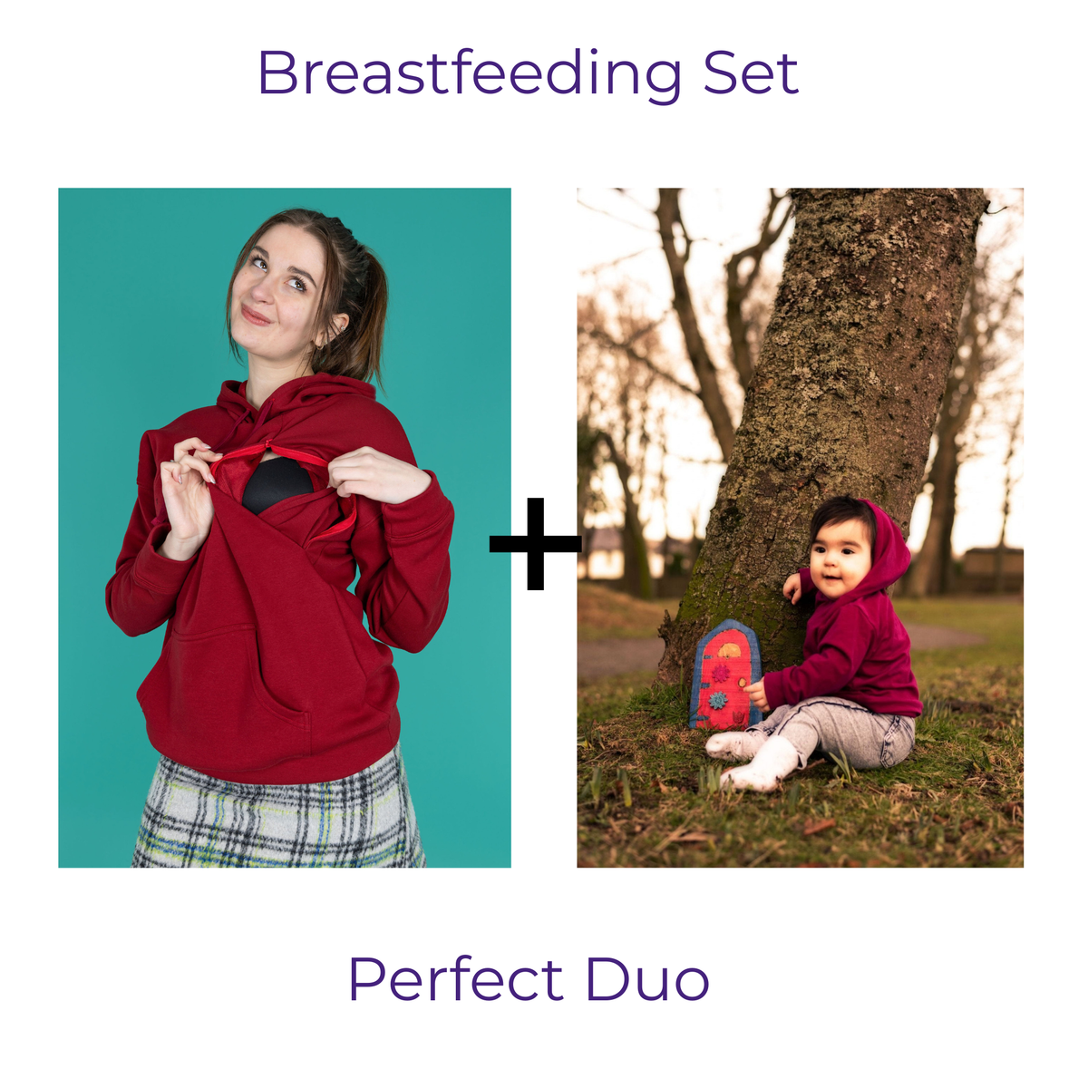 The Breastfeeding Mum and Me Hoodies